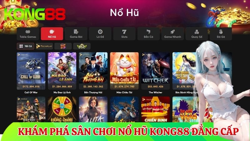 Giới thiệu về game nổ hũ KONG88
